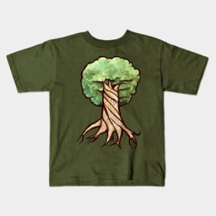 Great Braided Tree Yggdrasil Kids T-Shirt